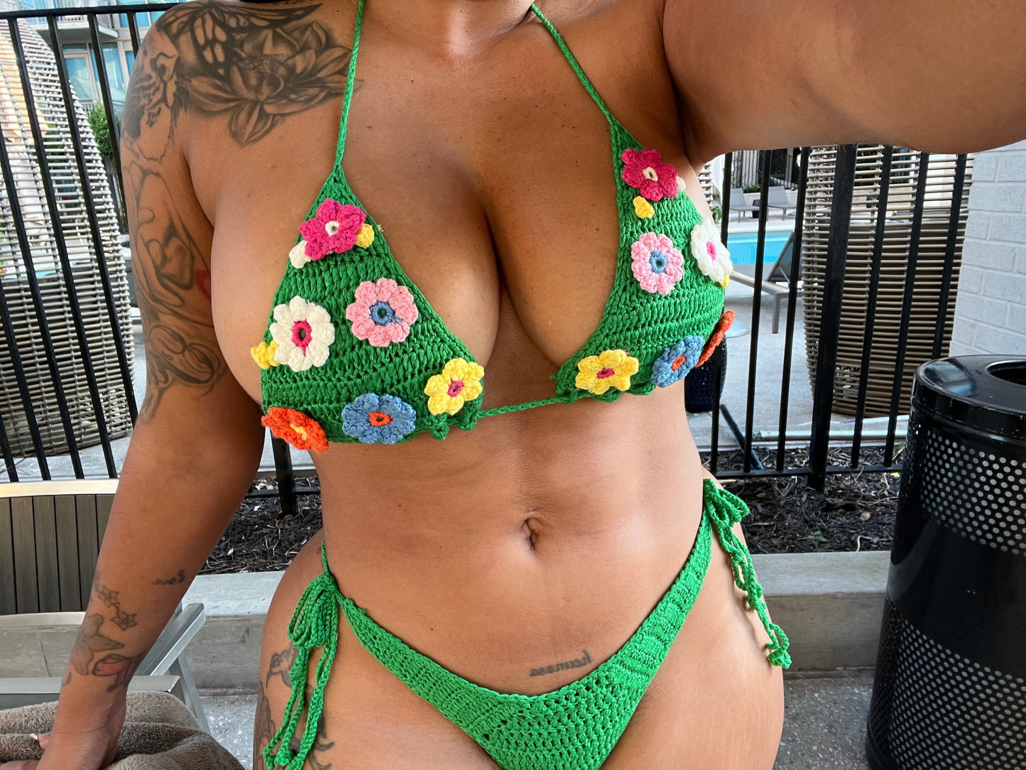 Go green bathing suit